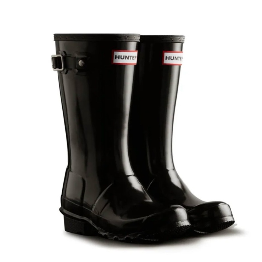 Hunter Black Gloss Rain Boots